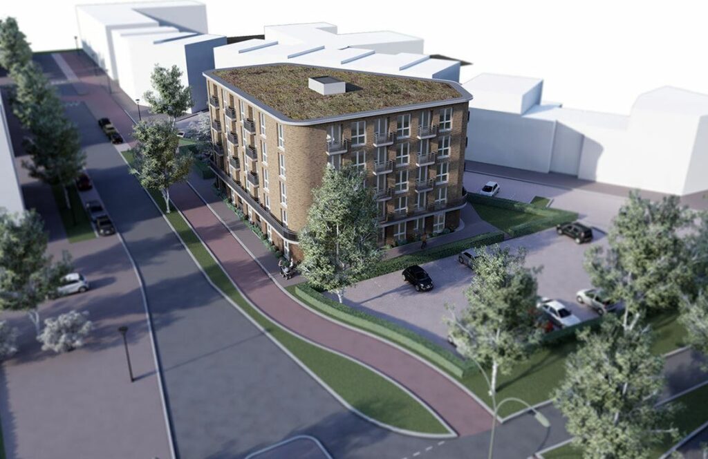 Project de Driehoek bovenaanzicht